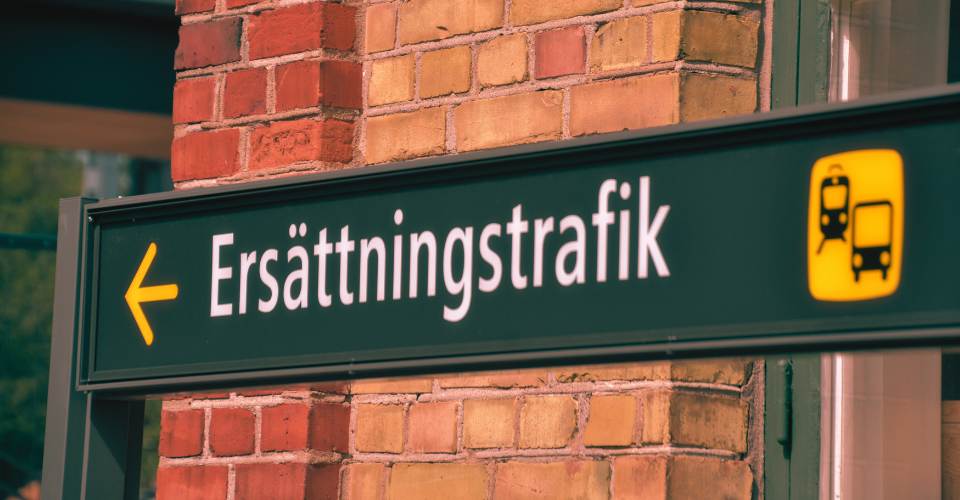 Bild ersättningstrafik - hållplatslägen